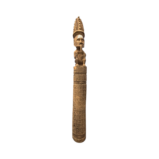 1540: Monumental Carved Totem Sculpture