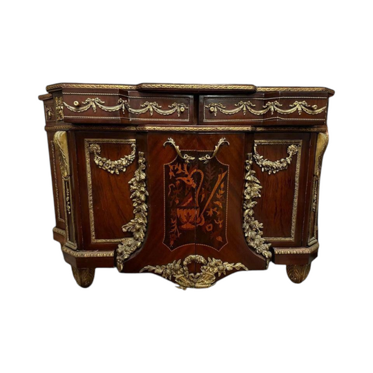 French 19th Century Louis XVI Style Bronze Mounted Commode Cabinets sideboard