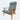 Hans Wegner GE290A high‑back lounge chair by Getama, Denmark, showcasing a solid oak frame, angled legs, broad armrests, and original upholstered cushions in textured fabric