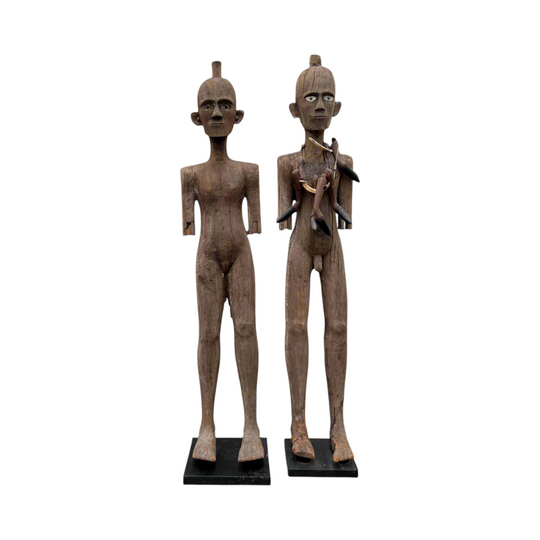 Vintage Effigies of Tau Tau Ancestors - Rare Indonesian Statue