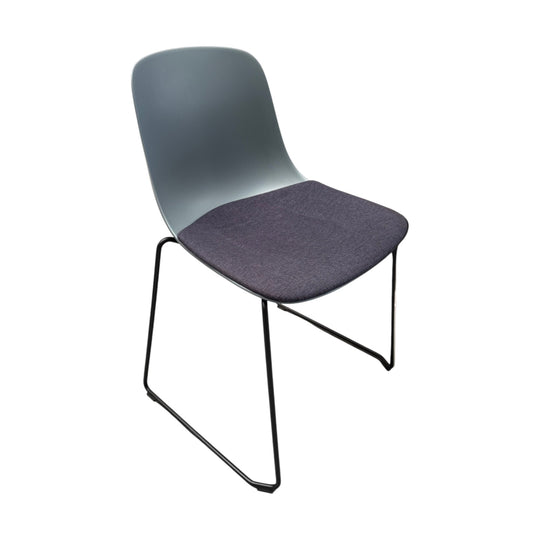 ECF Neo Sled Visitor Chair - Two-Tone Shell with Padded Seat