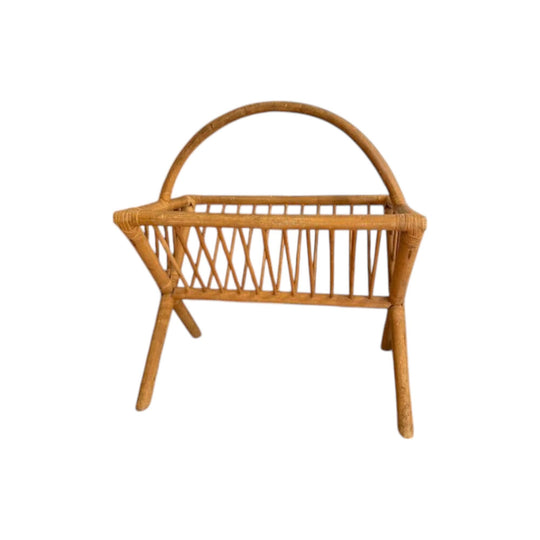 Oversized bamboo magazine rack