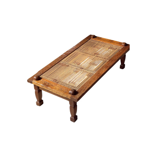 teak and bamboo coffee table