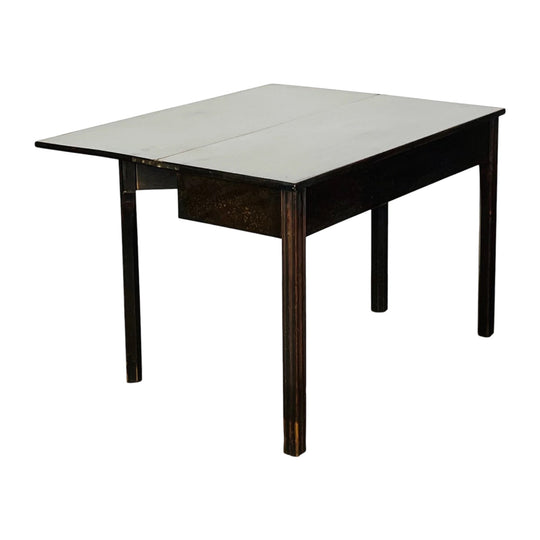 Antique English Georgian Mahogany Folding Table / Side Table