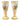 Royal Worcester hand painted vases with pheasants and gold detailing