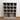 Grey Washed Pigeon Hole Storage Unit with Brass Label Holders