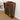Antique Oak Leadlight Writing Bureau