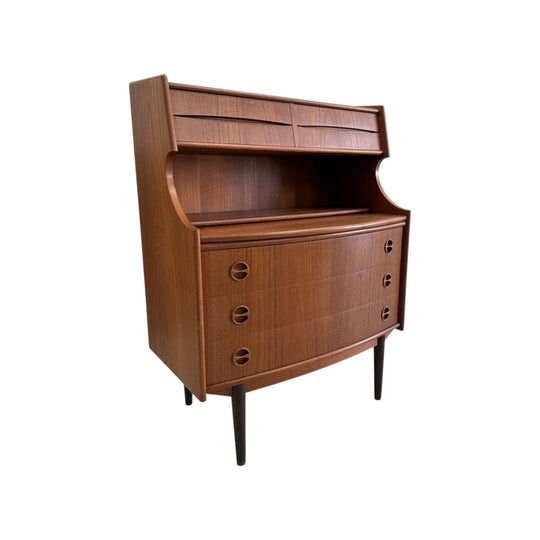 Danish Mid-Century Secretaire with Pullout Desk