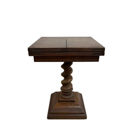 Vintage Drexel Expanding Side Table With Barley Twist Pedestal Base*