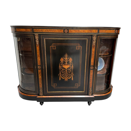 19th Century French Ebonised Credenza