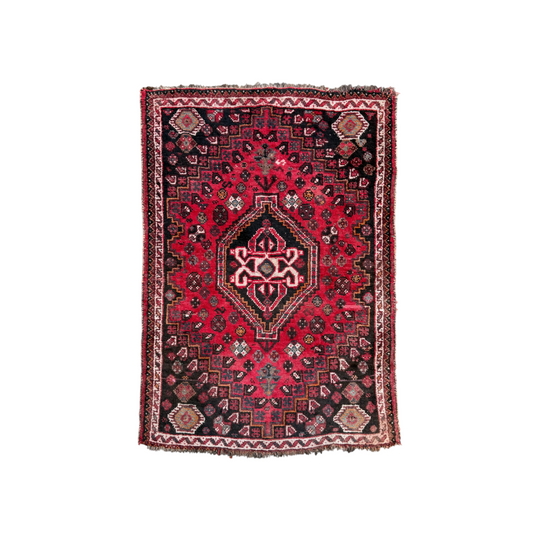 Vintage Handwoven Shiraz Carpet (115x168cm)