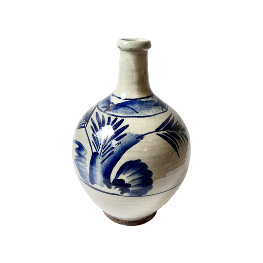 Antique Japanese Blue & White Tokkuri Sake Vase (Meiji Era) – 32cm | TOK003