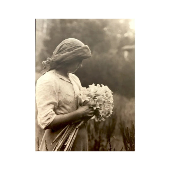 F.A.Joyner "Girl with Lilies" photograph