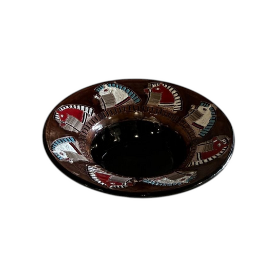 FRATELLI FANCIULLACCI SGRAFFITO HORSE BOWL, MONTELUPO ITALY