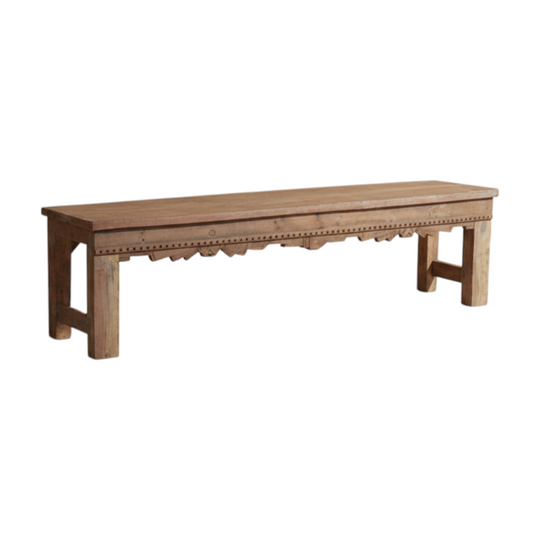 Carved Indian Bench