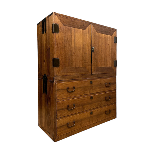 Vintage Japanese Kimono Storage Chest - Paulownia | Showa, Mid 20th Century