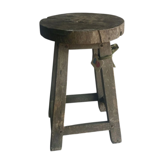 Vintage timber stool