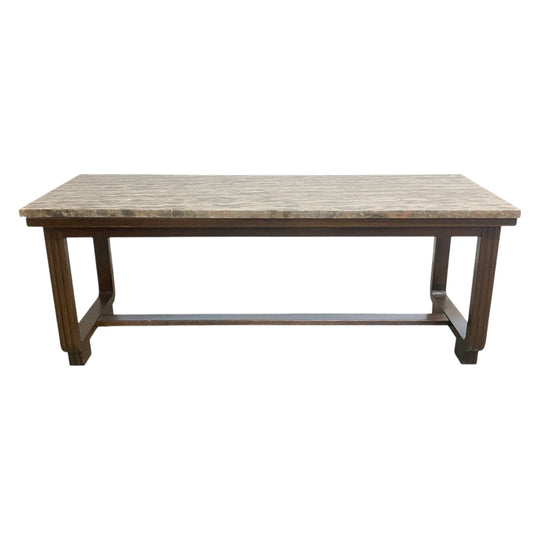 Late 20th Century Art Deco Style Marble Top Coffee Table