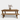 Balinese rustic recycled teak dining table