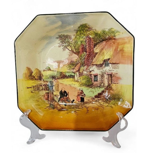 Antique Royal Doulton Antique Serving Bowl "Rustic England" D 6297