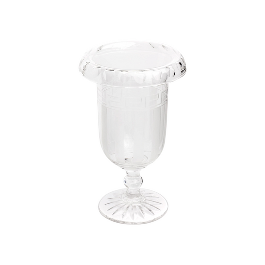 Victorian Cut and Etched Glass Celery Vase