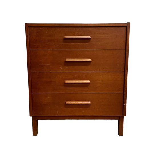 Mid Century 1960's Compact Parker Chest of Drawers or Bedside