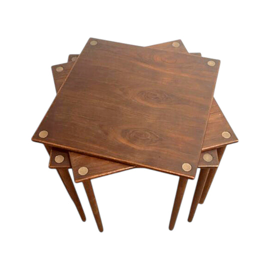 Mid Century Modern Danish Nesting Side Tables