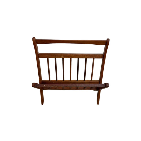 Mid Century Teak Magazine Rack