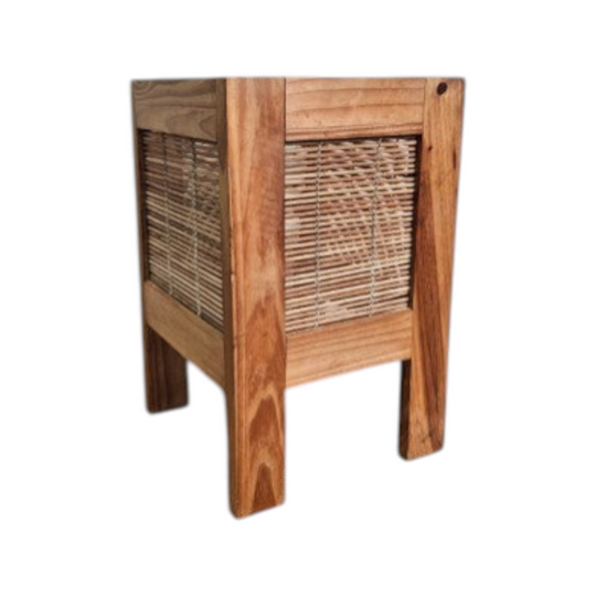 Vintage Timber Floor Lamp