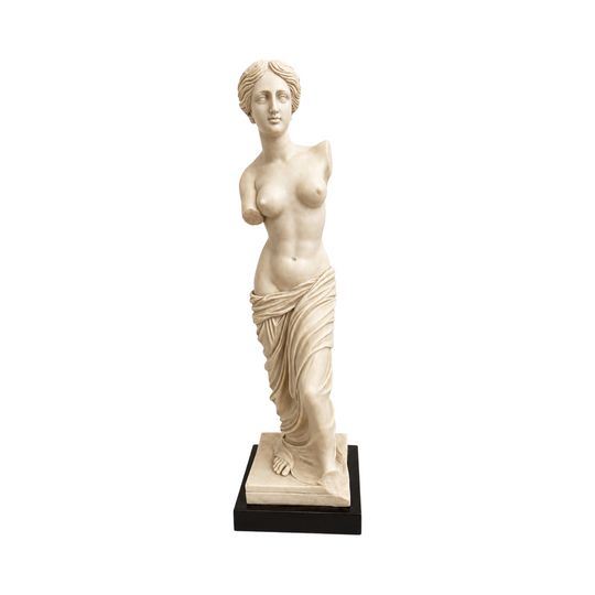Statue Venus de Milo Style Sculpture Resin Classical Greek Bust Decor