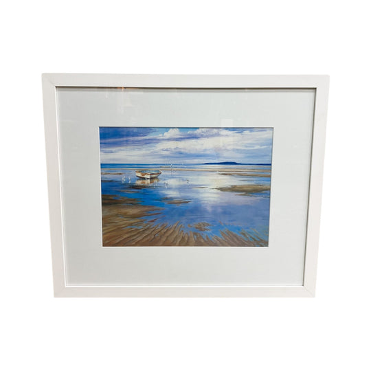 Newly Framed Print Stranded By The Afternoon Tide Artist Lyn Gorman-Mellady