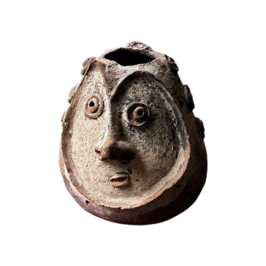 Two Figural Chambri Pottery Vases