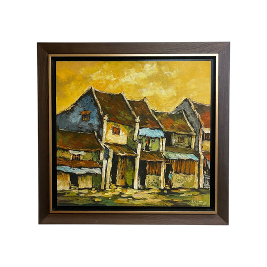 Oil On Canvas Singapore School Impressionist Signed & Dated 2005