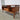Freestanding Omann Jun Model 75 desk with open rear shelves and drop‑down compartment, teak Danish modern