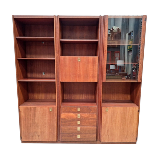 Restored Mid Century Modular Wall Unit by Catt Furniture