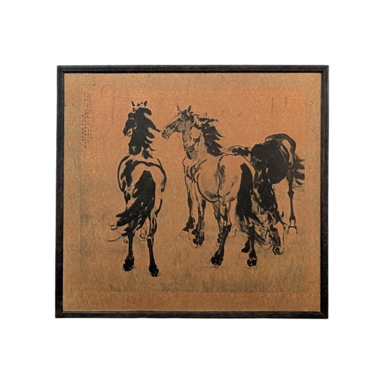 Vintage Horse Painting After Xu Beihong | Ink on Paper