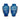 Pair Mary Gregory cornflower blue vases c.1880