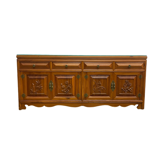 Vintage Chinese Elm Bedside Cabinet Or Chest