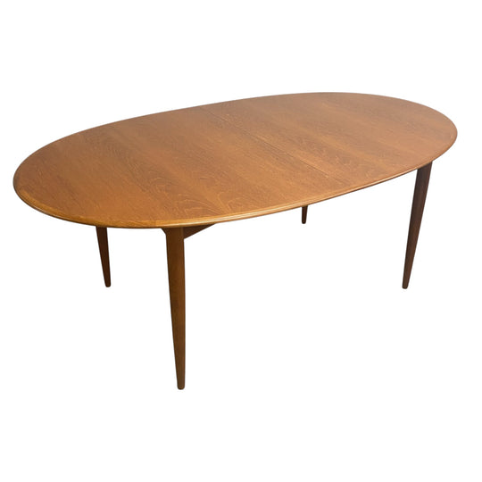 Long Parker Mid Century Oval Extension Dining Table Professionally Restored