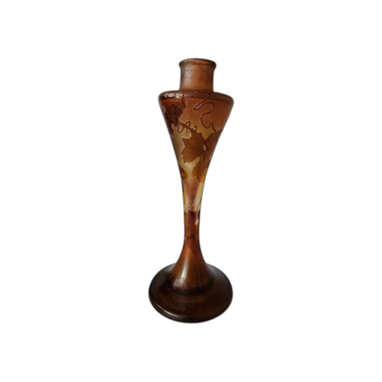 Emile Gallé Art Nouveau cameo glass vase, Nancy, France c.1900