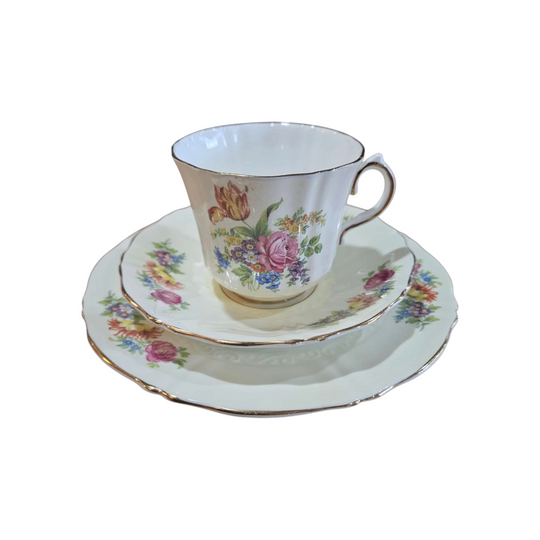 Sampson Smith Old Royal Bone China TRIO circa 1930’s