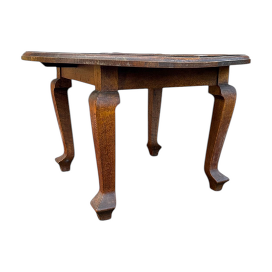 vintage silky oak round occasional table