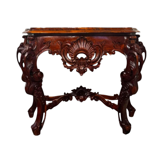 Antique mahogany hall stand hand carved