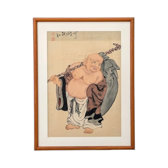 Kita Busei 'Hotei' Ink Painting, Edo Period, c. 1830
