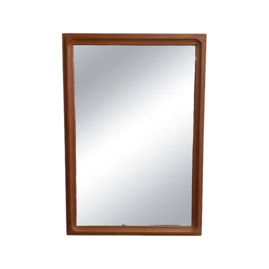 Mid Century Modern Parker Teak Finger Jointed Mirror