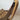 Detail of beech frame and suspended canvas construction on the Falcon chair by Sigurd Ressel