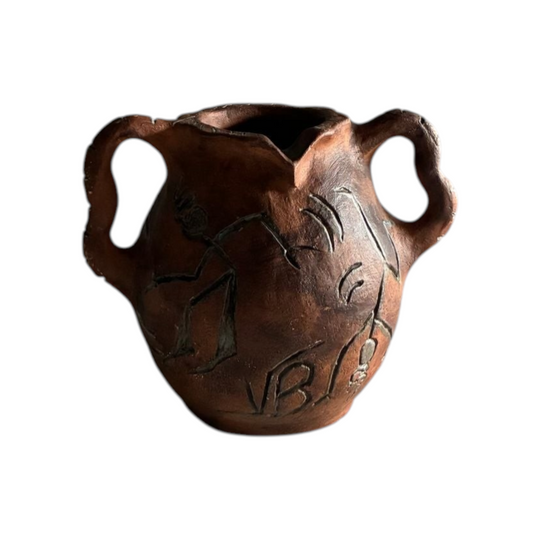 FRENCH STUDIO POTTERY VASE 1980s