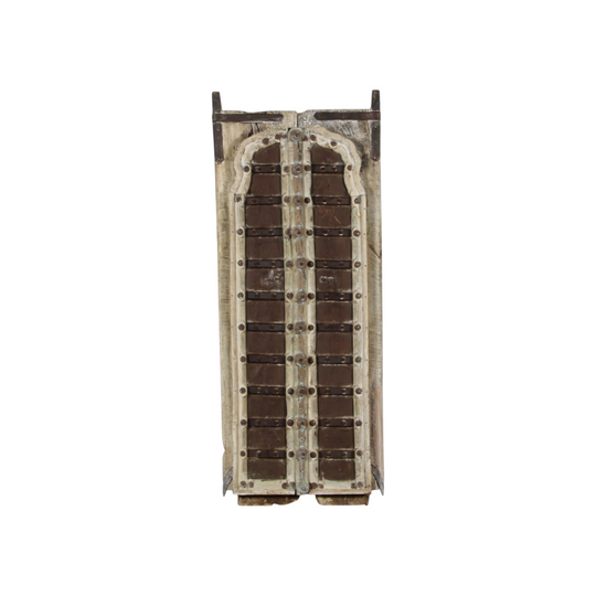 Vintage Indian Brown Window Panel - Eco Village Collection
