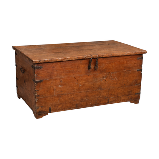 Antique Wooden Indian Chest #20