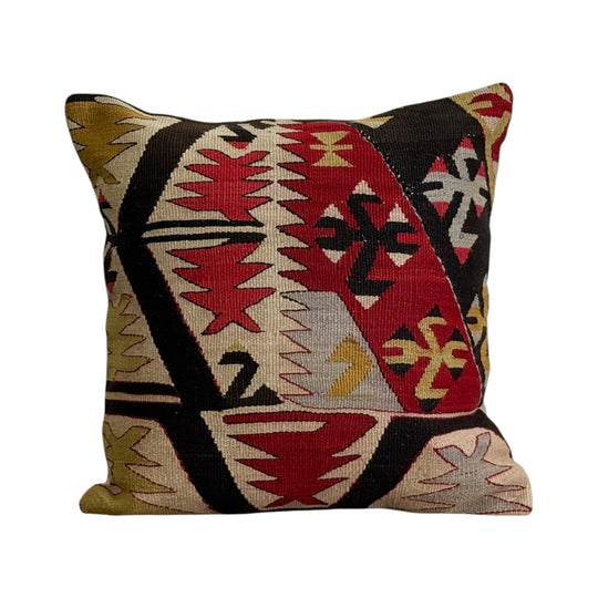 Old Kilim Rug Cushion VII
